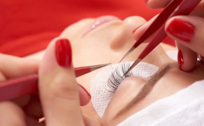 Eyelash extensions must be applied by a professional.