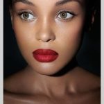 Matte Makeup With Red Lips
