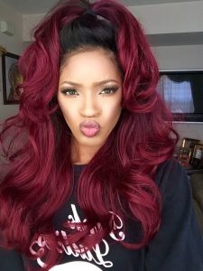 Dark Reddish Purple Hair