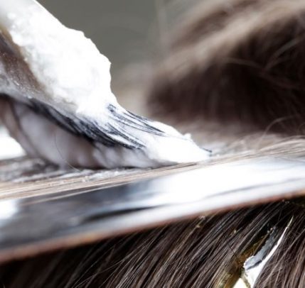 how to strip hair color Someone stripping hair color.